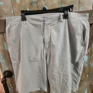 DIXXON Light Gray Flat Front Shorts
